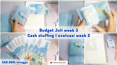 BUDGET JULI WEEK 3 CASH STUFFING EVALUASI WEEK 2 YouTube