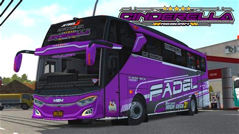 LIVERY MSM ASYROF CINDERELLA BUS HINO RM280 ASXFMSHARE LIVERY DETAIL