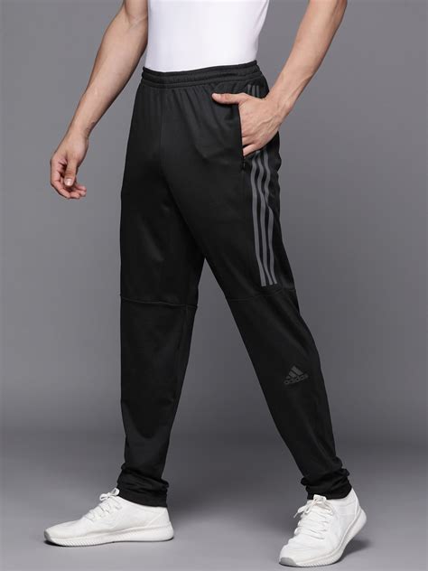 Buy ADIDAS Men Black Solid Running Track Pants - Track Pants for Men ...