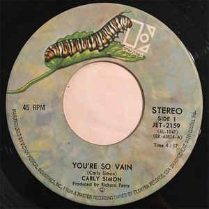 Carly Simon - You're So Vain (1972, Vinyl) | Discogs