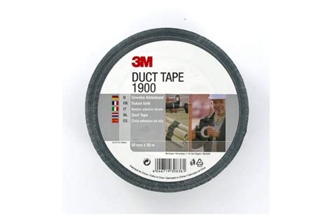 7000071798 Taśma naprawcza Economy Duct Tape 1900 3M czarna 50 mm x 50