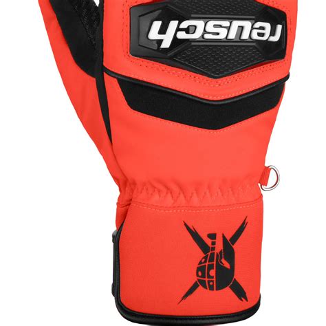 Reusch Junior Glove Worldcup Warrior R Tex Xt Black Fluo Red Xspo Fashion