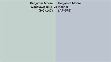 Benjamin Moore Woodlawn Blue Vs Instinct Side By Side Comparison