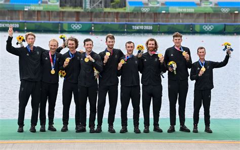 Olympic Rowing Men S Eight And Twigg Win Gold RNZ News