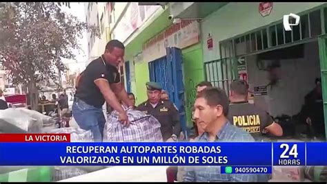 Incautan Autopartes De Carros Valorizadas En Un Mill N De Soles En La