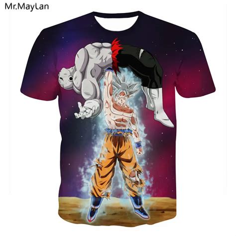 5XL Anime Dragon Ball Z DBZ Goku Vegeta Print 3D T Shirt Men Women