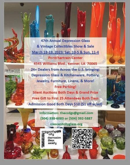 44th Annual Depression Glass And Vintage Collectibles Show And Sale