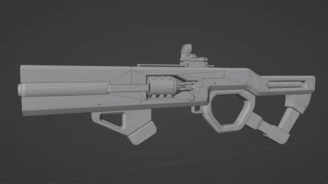 3D model Sci-Fi Energy Gun VR / AR / low-poly | CGTrader