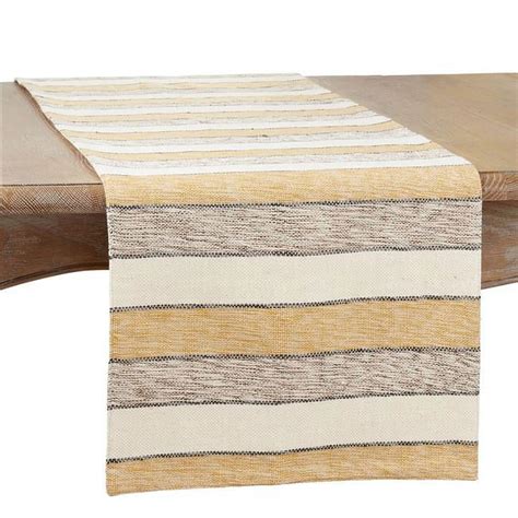 Saro Lifestyle Striped Design Table Runner