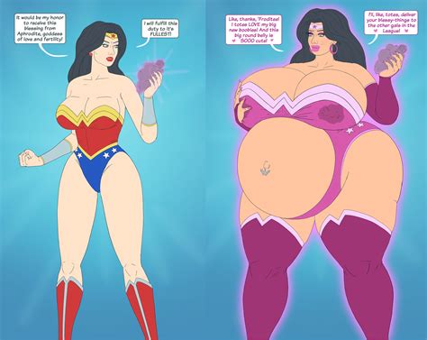 Rule 34 Amazon Bimbo Bimbofication Black Hair Busty Dc Comics