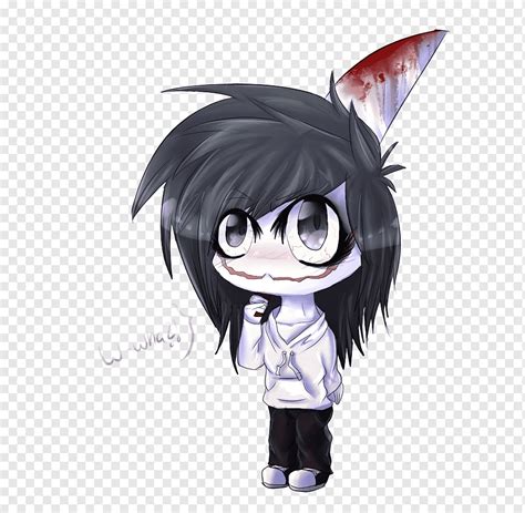 Chibi Creepypasta Jeff The Killer Drawing Anime Chibi Png Pngwing