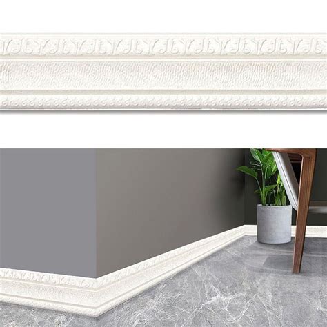 1 Adhésif Mousse Moulage Bordure Plinthe Décor Autocollant Wallstick