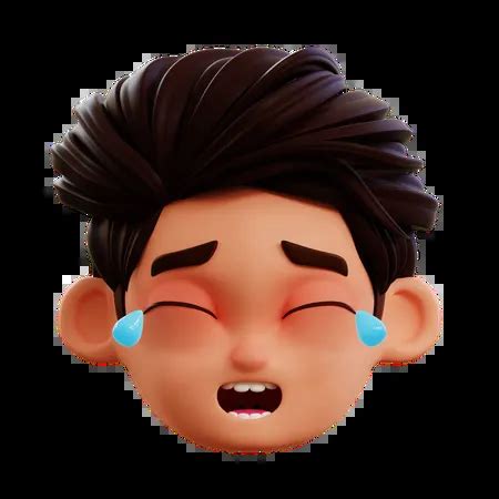 Laughing Out Loud Emoji Emoji 3D Icon download in PNG, OBJ or Blend format