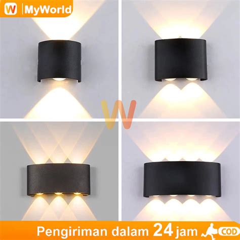 Jual Cod Lampu Dinding Taman Outdoor Cob Led Wall Light Mata