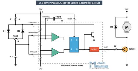 timer - 555 PWM motor driver controlled by external analog signal ...