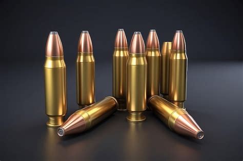 Premium Photo Bullet Isolated On Dark Background The Concept Of War