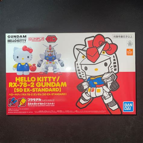 Bandai Gunpla Sd Ex Standard Hello Kitty Rx 78 2 Gundam Hobbies And Toys