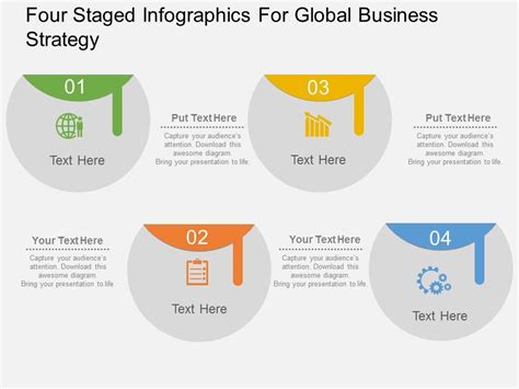 Ia Four Staged Infographics For Global Business Strategy Flat