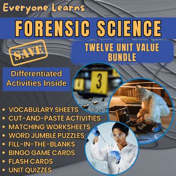 Everyone Learns Forensic Science Twelve Unit Value Bundle Tpt