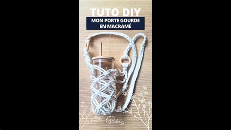 Tuto Je fabrique mon porte gourde en Macramé YouTube