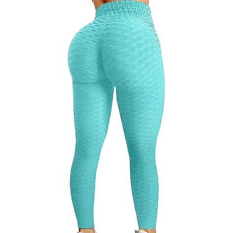 Jsaierl Womens High Waisted Workout Yoga Pants Butt Lifting Leggings Tummy Control Stretchy