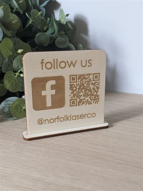 Social Media Qr Code Sign Instagram Facebook Qr Code Etsy Uk