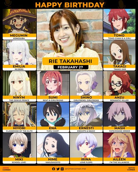 Happy 29th Birthday To Rie Takahashi As Mash Kyrielight And Riyo Rider