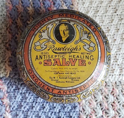 Vintage Rawleigh S Antiseptic Healing Salve Carbolic Acid For Man And