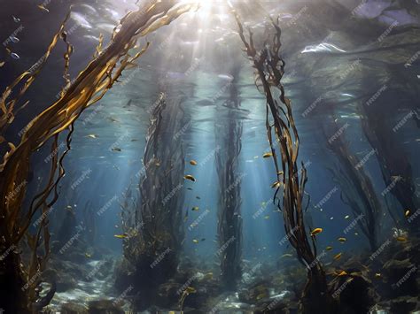 Premium Photo | A underwater scene with underwater plants and ...