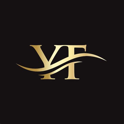 Yf Linked Logo Para La Identidad Comercial Y De La Empresa Creative Letter Yf Logo Vector