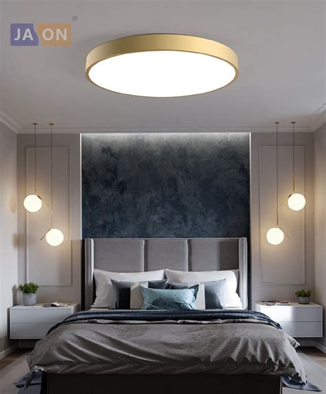 Modern bedroom ceiling lighting design - 65 photo