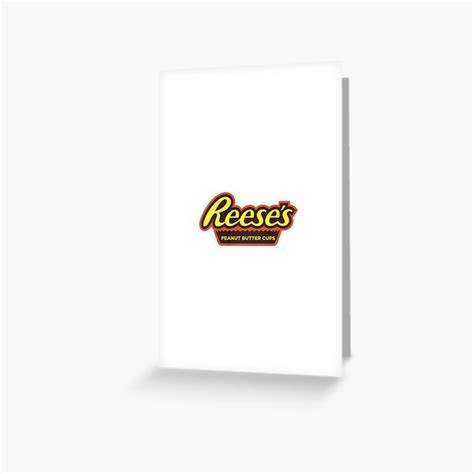 "reeses peanut butter cups logo" Greeting Card for Sale by mocacinamon | Redbubble