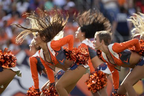 Nfl Cheerleaders Take The Field