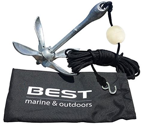 BEST Kayak Anchor For Canoes And Jet Skis Galvanized Iron Folding