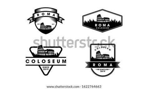 Rome Italy Badge Logo Rome Italy Stock Vector (Royalty Free) 1622764663 ...