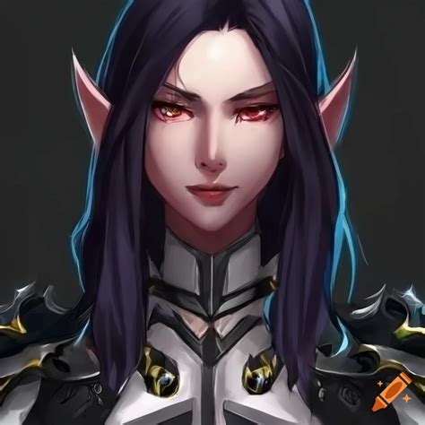 Detailed Concept Art Of A Confident Female Elf On Craiyon