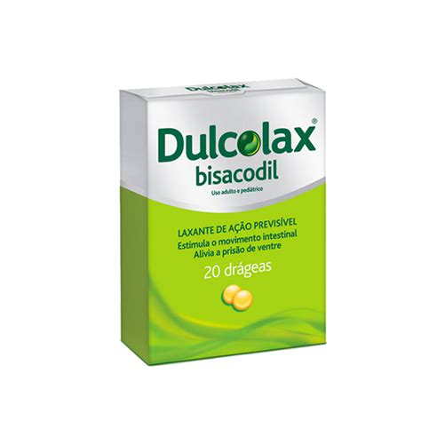 Dulcolax 5mg caixa 1 blíster transparente 20 drágeas