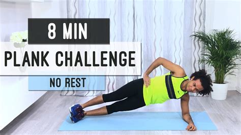 8 Min Plank Challenge Workout No Equipment YouTube