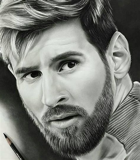 Lionel Messi Drawing Art