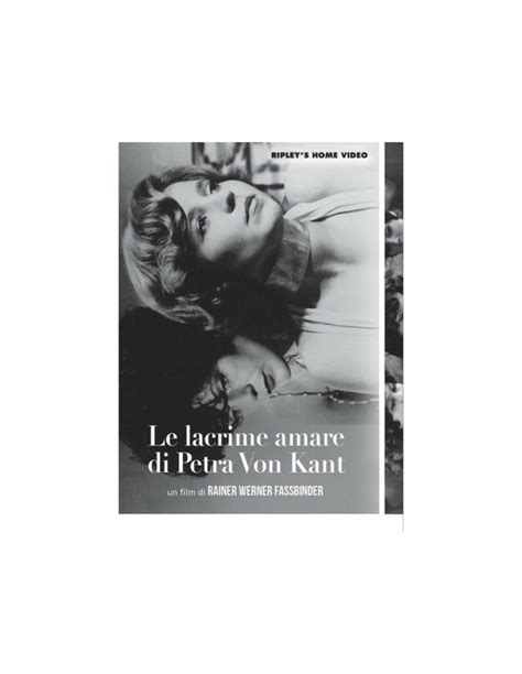 Lacrime Amare Di Petra Von Kant Le Dvd