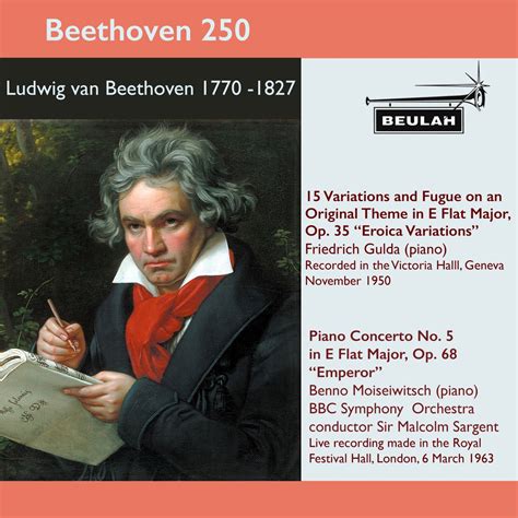 Beethoven Erocia Variations Piano Concerto No Emperor By