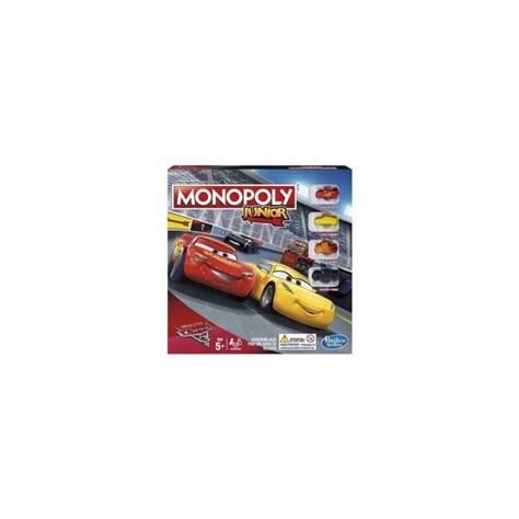 Monopoly Junior Cars Disney Pixar Jeu De Societe Cdiscount Jeux