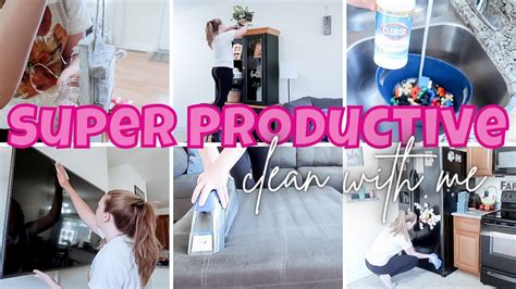 SUPER PRODUCTIVE CLEAN WITH ME Spring Deep Cleaning Motivation 2021