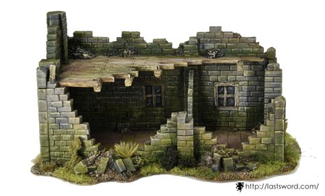 Mordheim Painted Ruined House Last Sword Miniatures