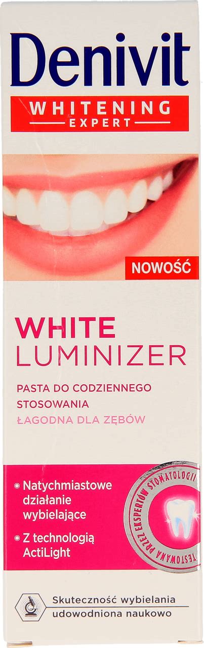 DENIVIT White Luminizer pasta do zębów wybielająca 50 ml Drogeria