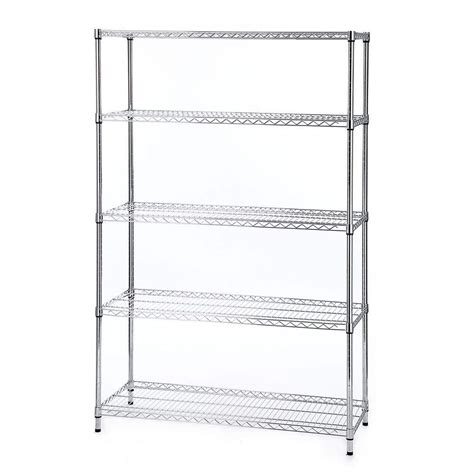 HDX 5 Tier Commercial Grade Heavy Duty Steel Wire Shelving Unit In