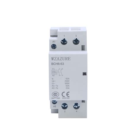 2 Pole DIN Rail Mounted Household Modular AC Contactor32A 63A 220V