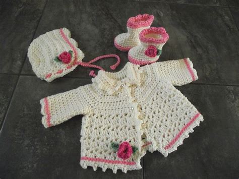 Picot And Lace Sweater Set Sweater Pattern By Abigail Goss Crochet