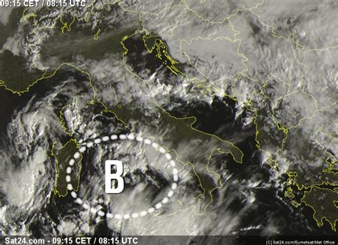 Vortice Ciclonico Al Centro Sud Nelle Prossime Ore Tante Piogge E