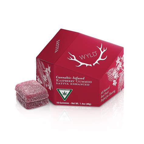 Wyld Raspberry Sativa Enhanced Gummies Mi Leafly